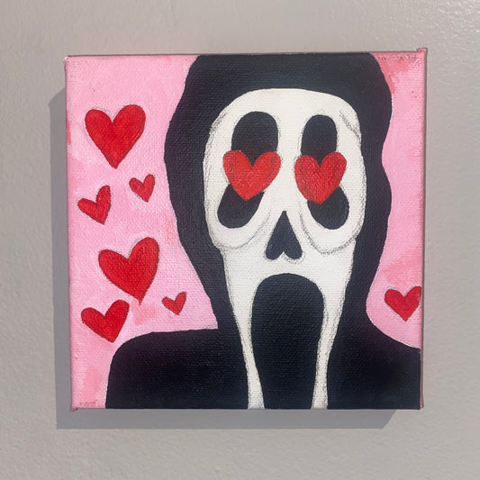 Custom painted decorative canvas "Scream"